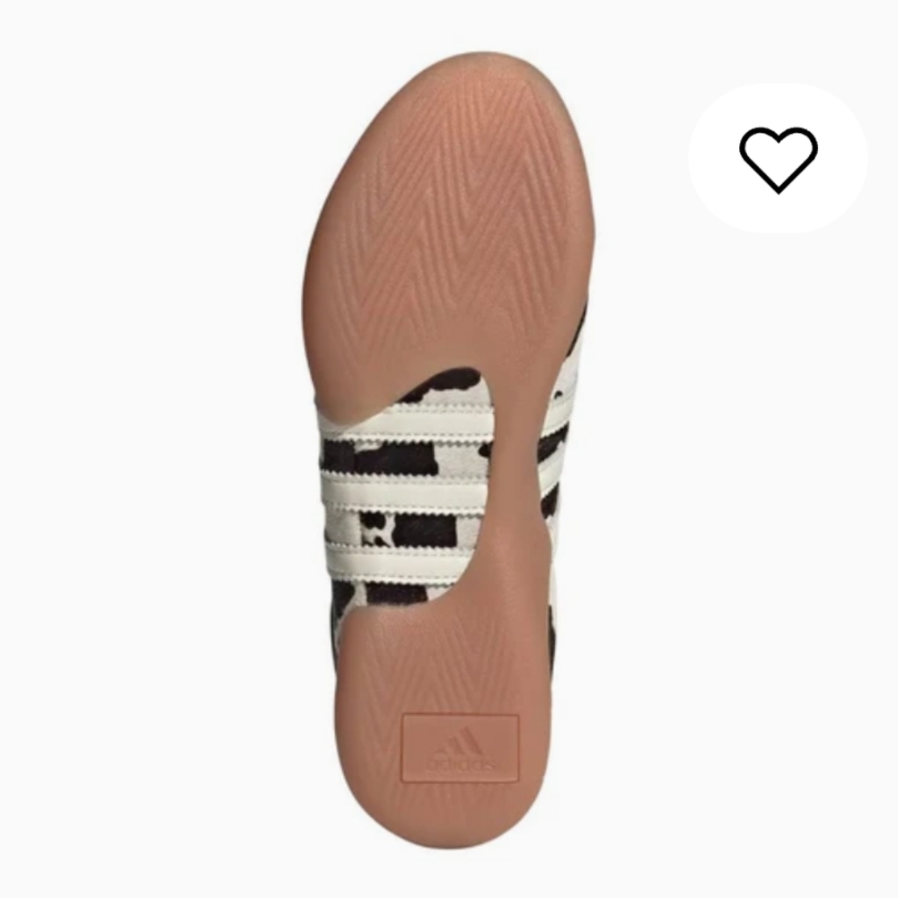 Adidas Taekwondo Mei Cow Print Leather Hair Ballet Sneakers - Picture 4 of 10